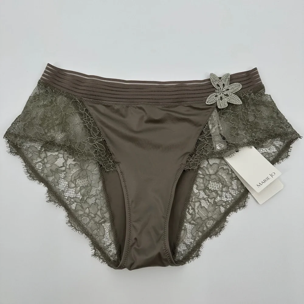 Marie Jo Angelina Panty Lace Embroidered Floral Size Small NWT‎